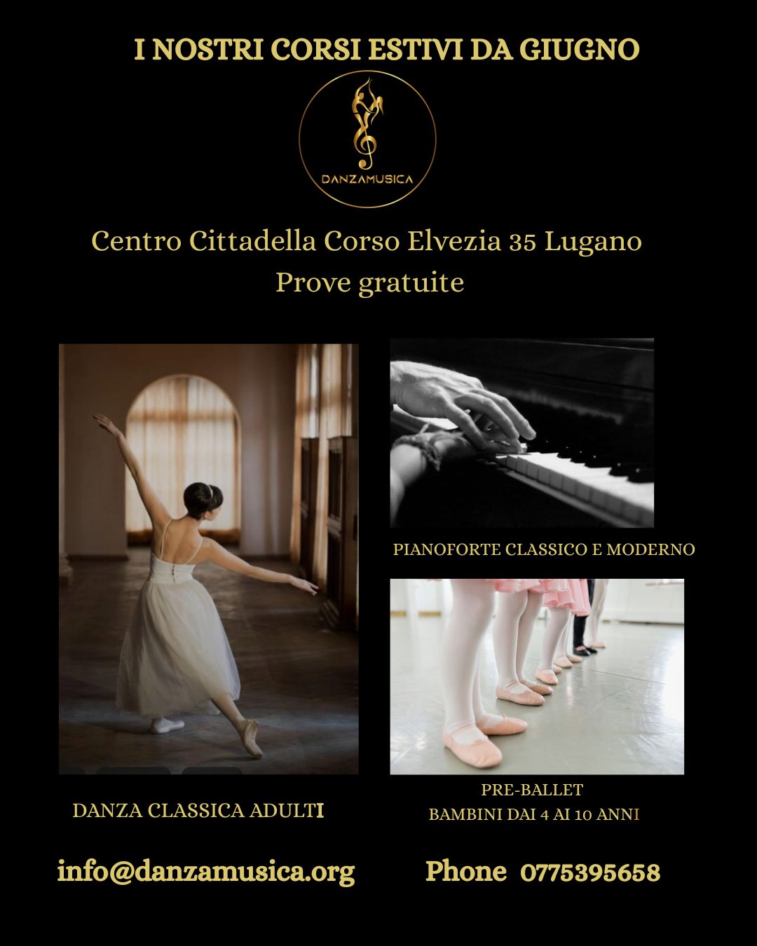 CORSI ESTIVI TRE CORSI ESTIVI TRE
